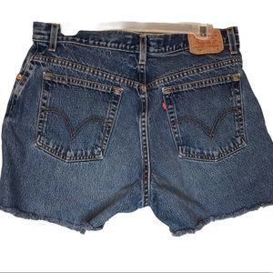 Levis 550 Cut-Off Jean Shorts Hi Waist Plus sz 16